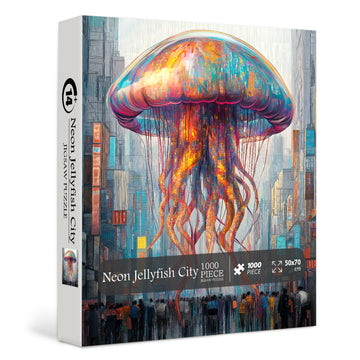 Puzzle puzzle di jellyfish neon 1000 pezzi